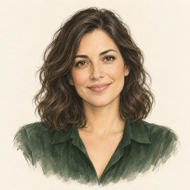 Illustrated portrait of NOVA, an example AI colleague