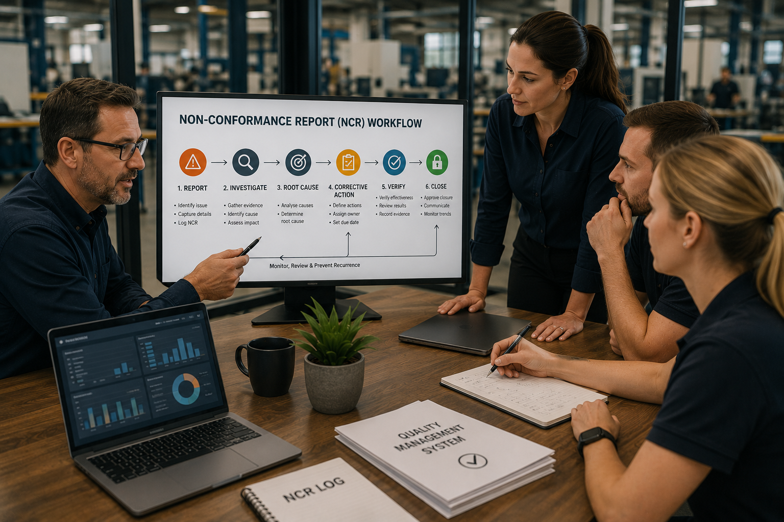 NCR and CAPA workflow review with quality team
